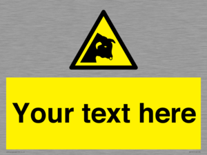 Custom warning bull