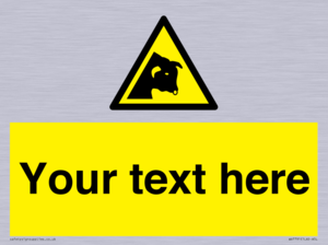 Custom warning bull