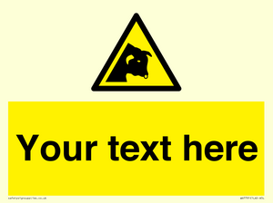 Custom warning bull