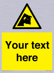 Custom warning bull