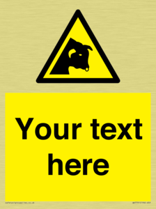 Custom warning bull