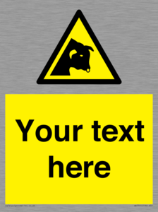 Custom warning bull