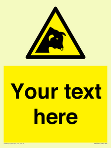 Custom warning bull