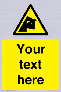 Custom warning bull