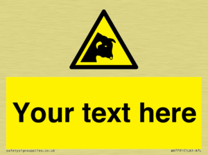 Custom warning bull