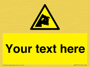 Custom warning bull