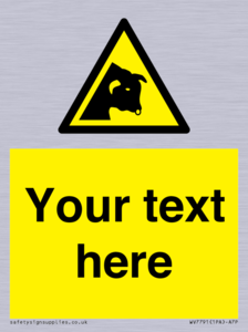 Custom warning bull