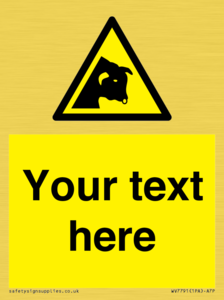 Custom warning bull