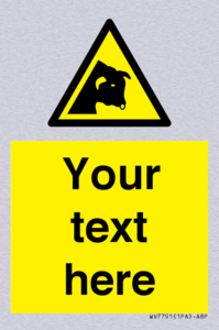 Custom warning bull