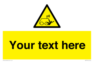 Custom warning run over by operator controlled machine