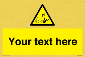 Custom warning run over by operator controlled machine