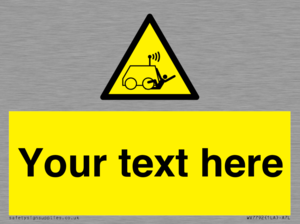 Custom warning run over by operator controlled machine