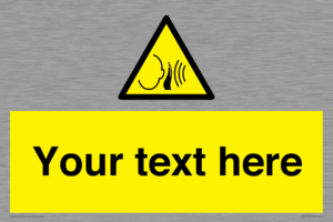 Custom warning sudden loud noise