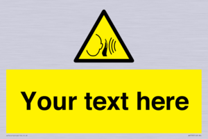 Custom warning sudden loud noise