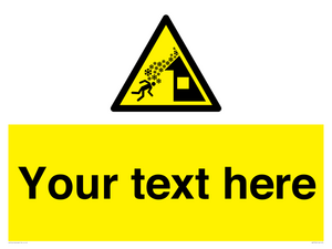 Custom warning roof avalanche