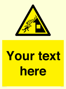 Custom warning roof avalanche