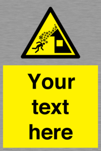 Custom warning roof avalanche