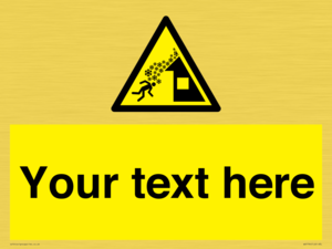 Custom warning roof avalanche