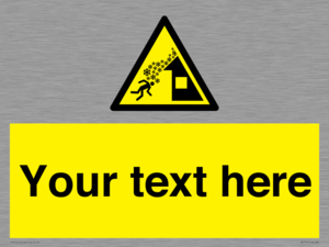 Custom warning roof avalanche