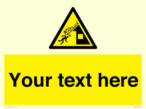 Custom warning roof avalanche