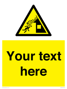 Custom warning roof avalanche