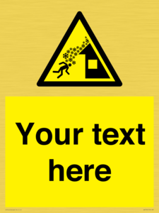 Custom warning roof avalanche