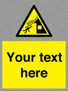 Custom warning roof avalanche