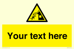 Custom warning roof avalanche