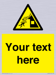 Custom warning roof avalanche