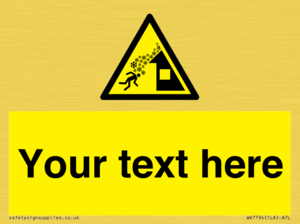 Custom warning roof avalanche