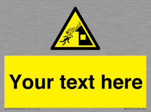 Custom warning roof avalanche