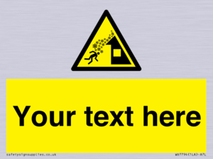 Custom warning roof avalanche