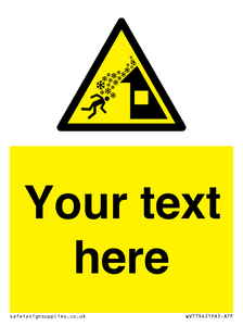 Custom warning roof avalanche