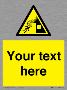 Custom warning roof avalanche