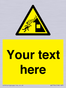 Custom warning roof avalanche