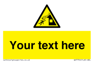 Custom warning roof avalanche