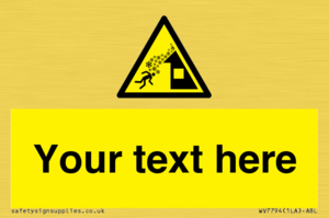 Custom warning roof avalanche