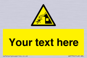 Custom warning roof avalanche