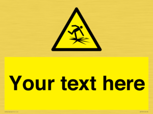 Custom warning thin ice