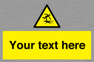 Custom warning thin ice