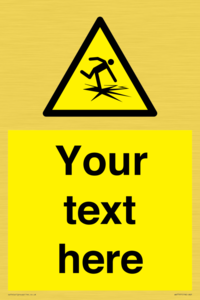 Custom warning thin ice