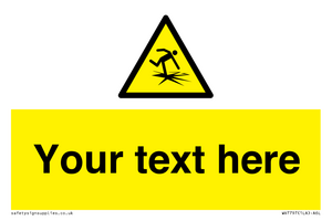 Custom warning thin ice