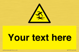 Custom warning thin ice