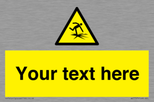 Custom warning thin ice