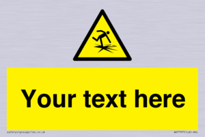 Custom warning thin ice