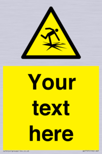 Custom warning thin ice