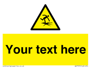 Custom warning thin ice