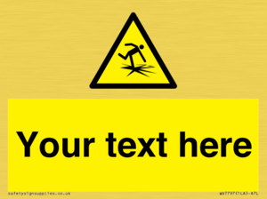 Custom warning thin ice