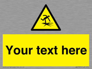 Custom warning thin ice