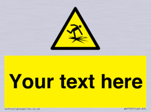 Custom warning thin ice